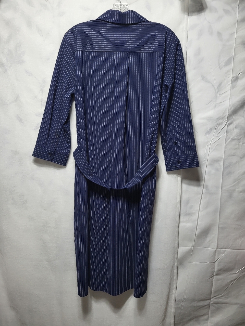 NEw LYSSÉ Schiffer Navy Dress with Tie Waist - Picture 3 of 8